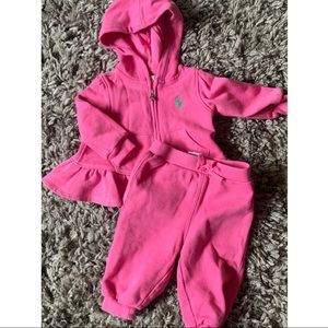 Baby girl Ralph Lauren sweat suit